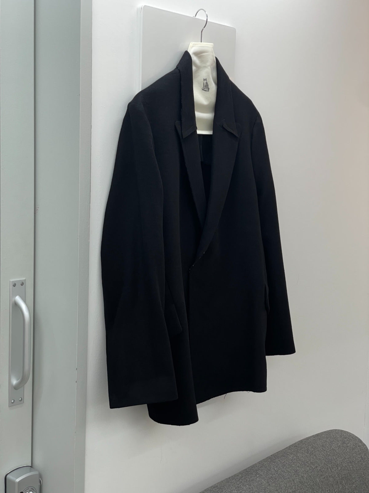LEA BOBERG RPL BLAZER JAPANESE BRUSHED WOOL/CASHMERE/SILK BLACK