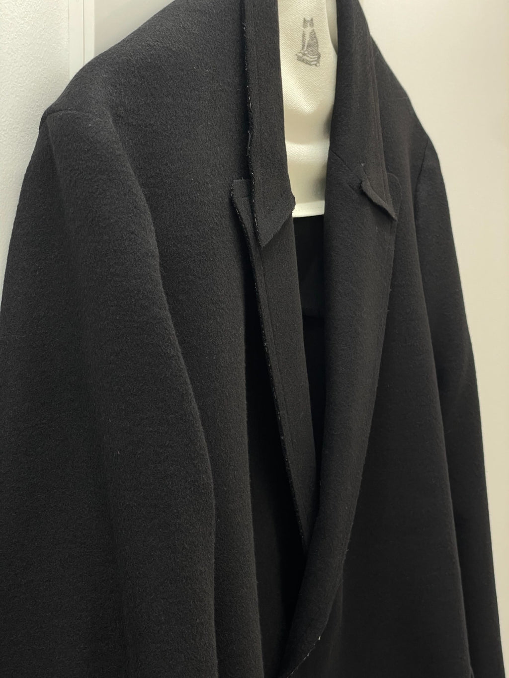LEA BOBERG RPL BLAZER JAPANESE BRUSHED WOOL/CASHMERE/SILK BLACK