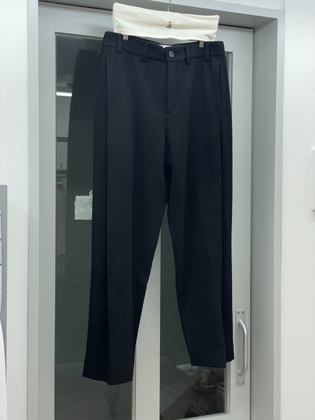 LEA BOBERG DP TROUSER JAPANESE BRUSEHD WOOL/CASHMERE/SILK BLACK