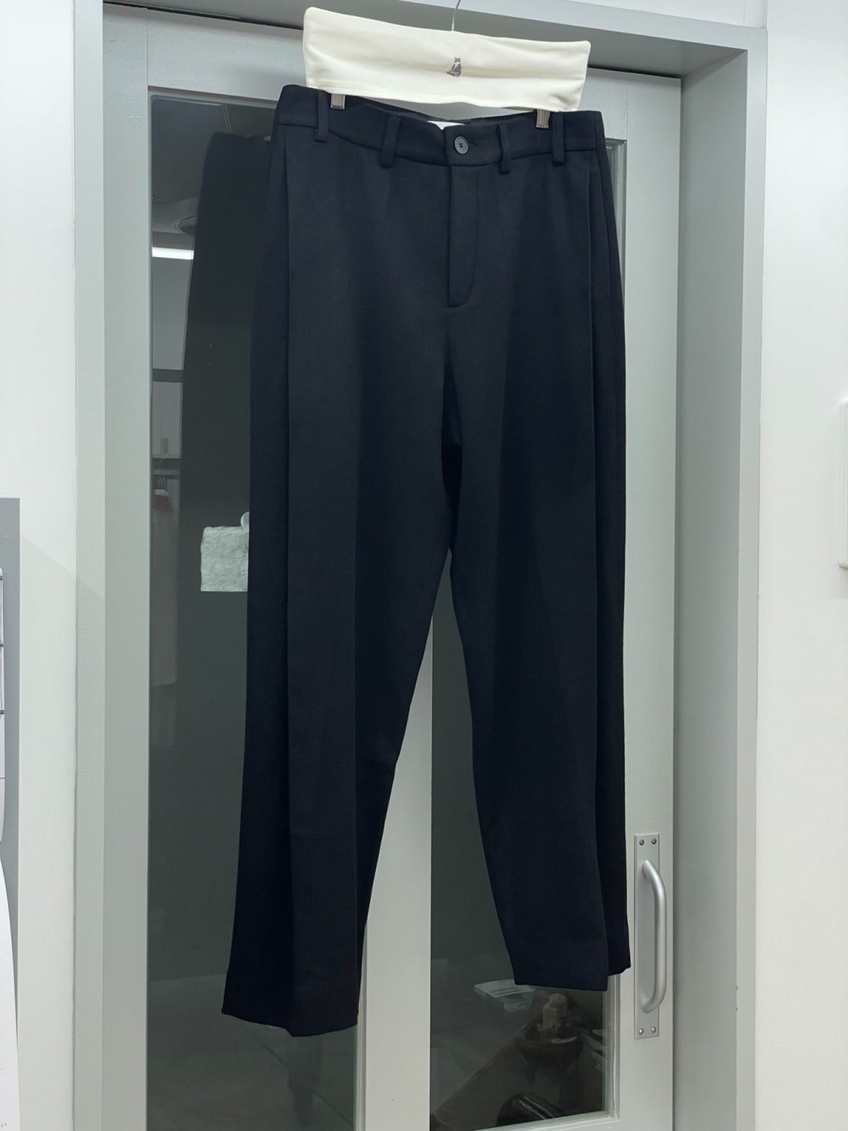 LEA BOBERG DP TROUSER JAPANESE BRUSEHD WOOL/CASHMERE/SILK BLACK