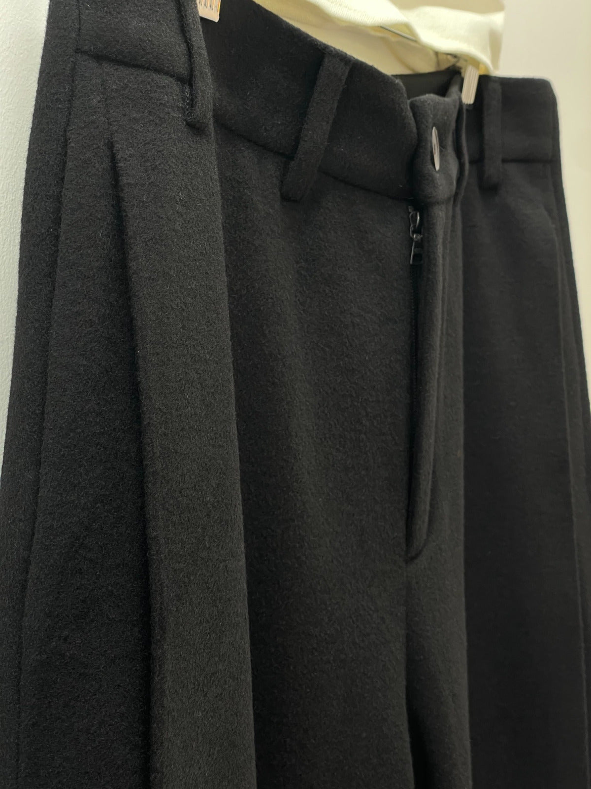 LEA BOBERG DP TROUSER JAPANESE BRUSEHD WOOL/CASHMERE/SILK BLACK
