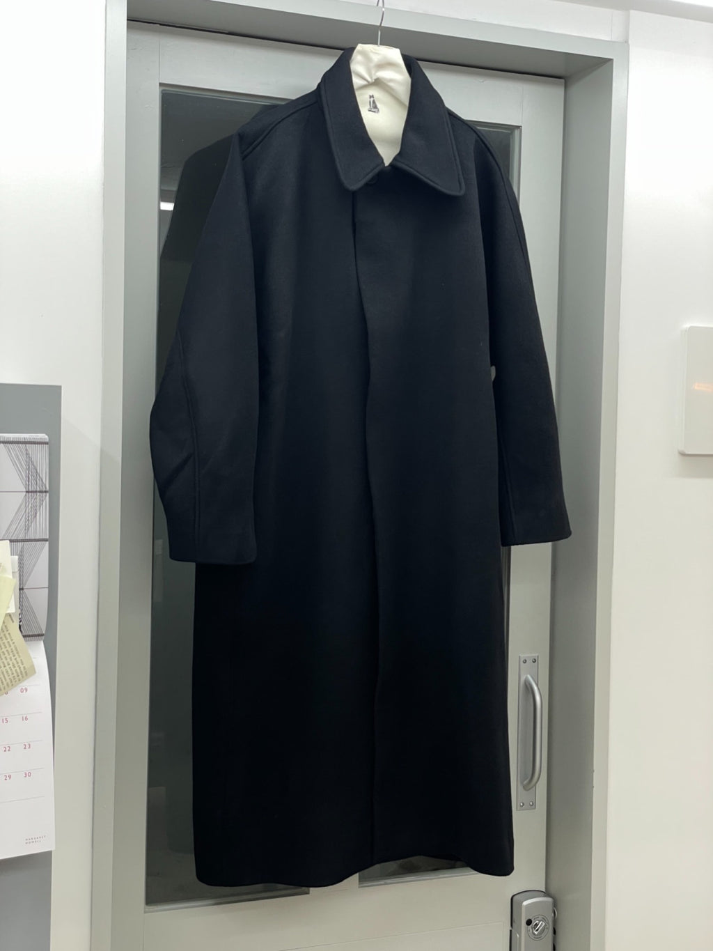 LEA BOBERG TP COAT JAPANESE BRUSHED WOOL/CASHMERE/SILK BLACK