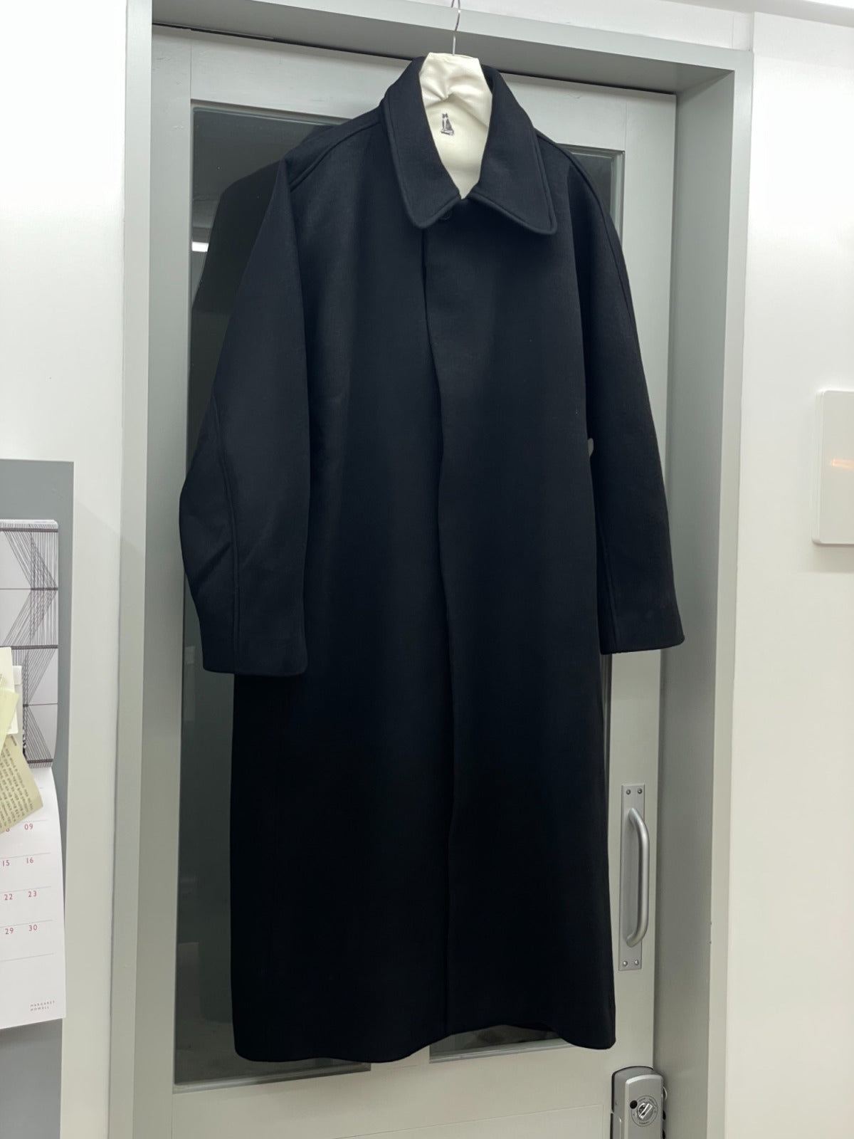 LEA BOBERG TP COAT JAPANESE BRUSHED WOOL/CASHMERE/SILK BLACK