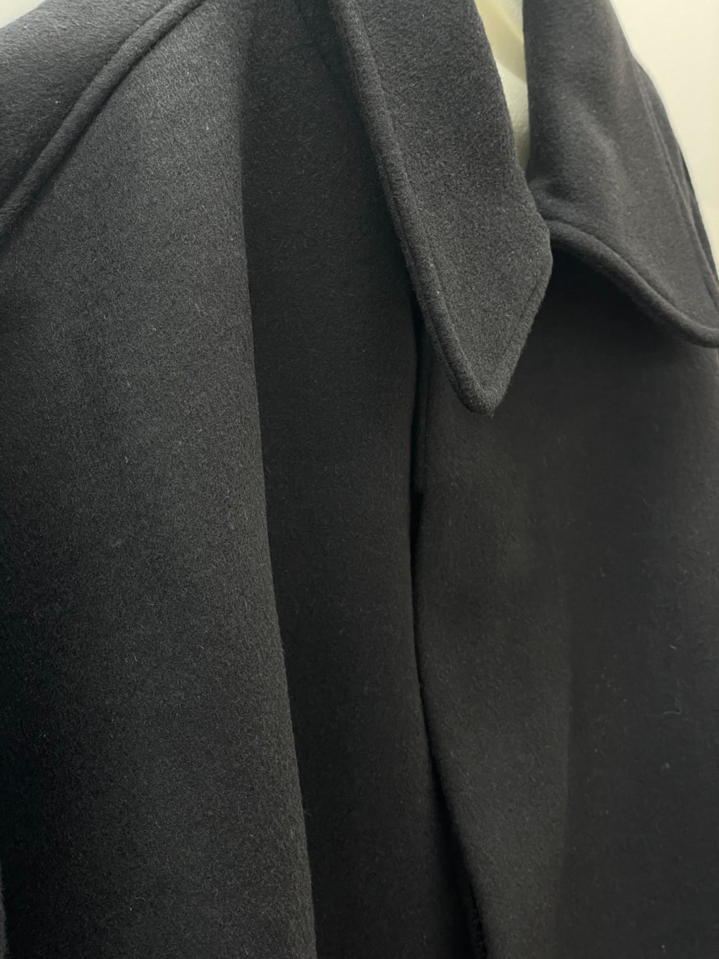 LEA BOBERG TP COAT JAPANESE BRUSHED WOOL/CASHMERE/SILK BLACK