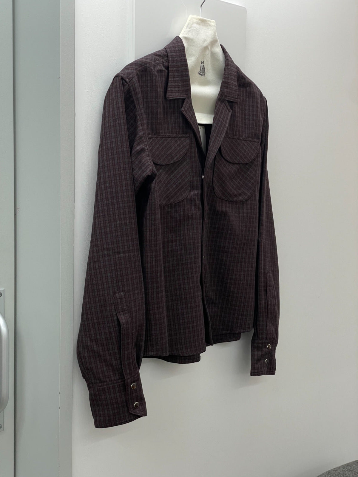DECHAMPS COWBOY SHIRT BROWN CHECK
