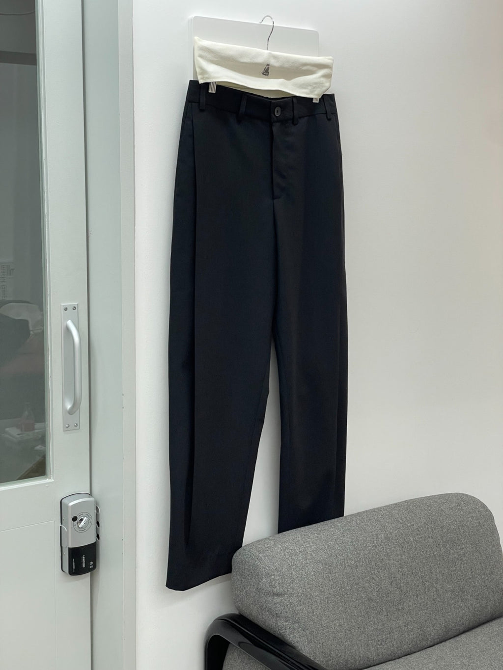 LEA BOBERG DP TROUSER DUGDALE SPECIAL WOOL BLACK (EXCLUSIVE)