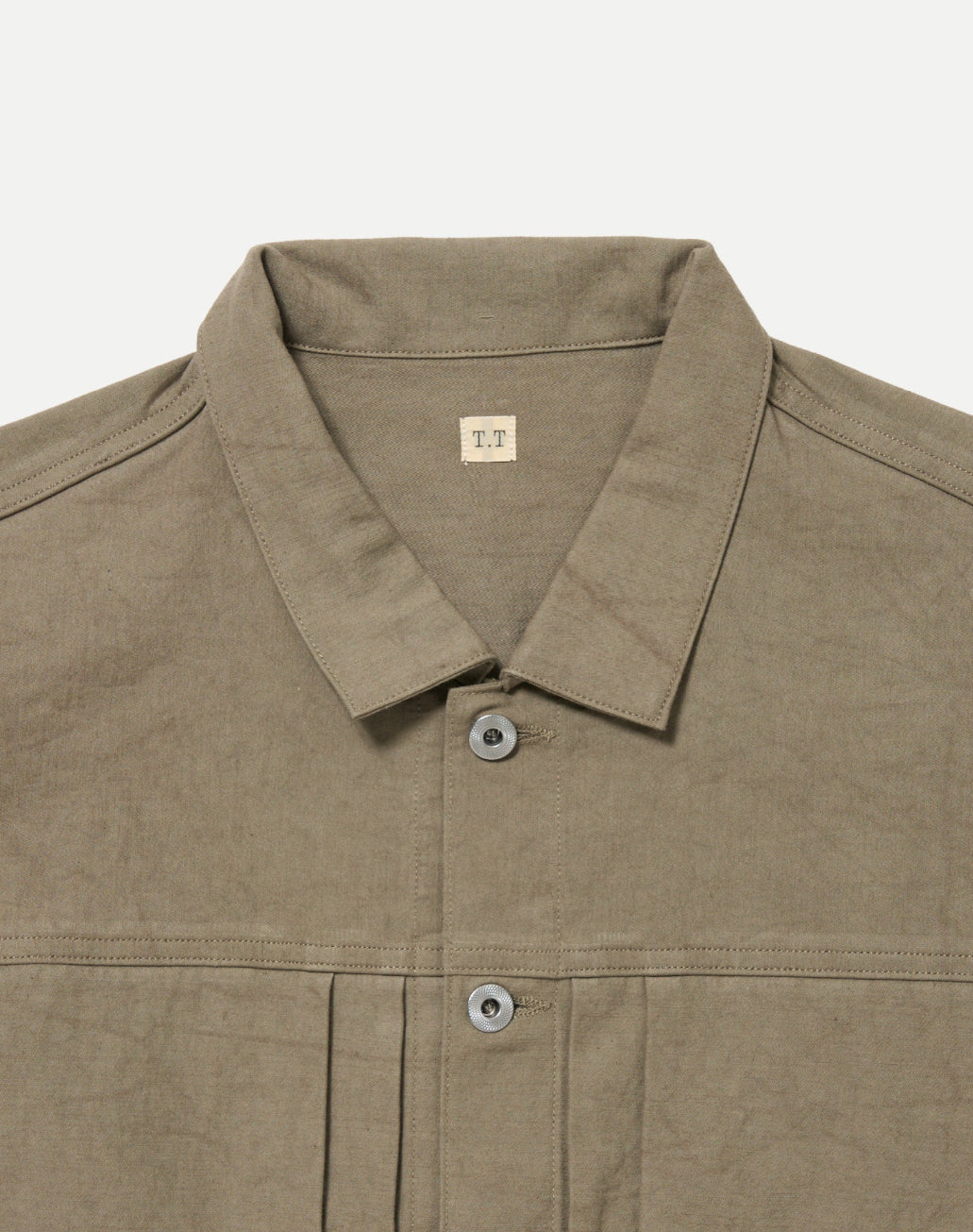 TAIGA TAKAHASHI BUCKLE-BACKED JACKET BEIGE