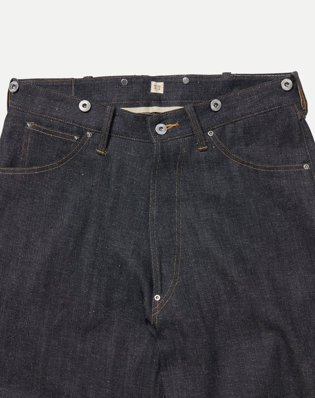 TAIGA TAKAHASHI 704 DENIM TROUSERS C.1920'S RAW INDIGO
