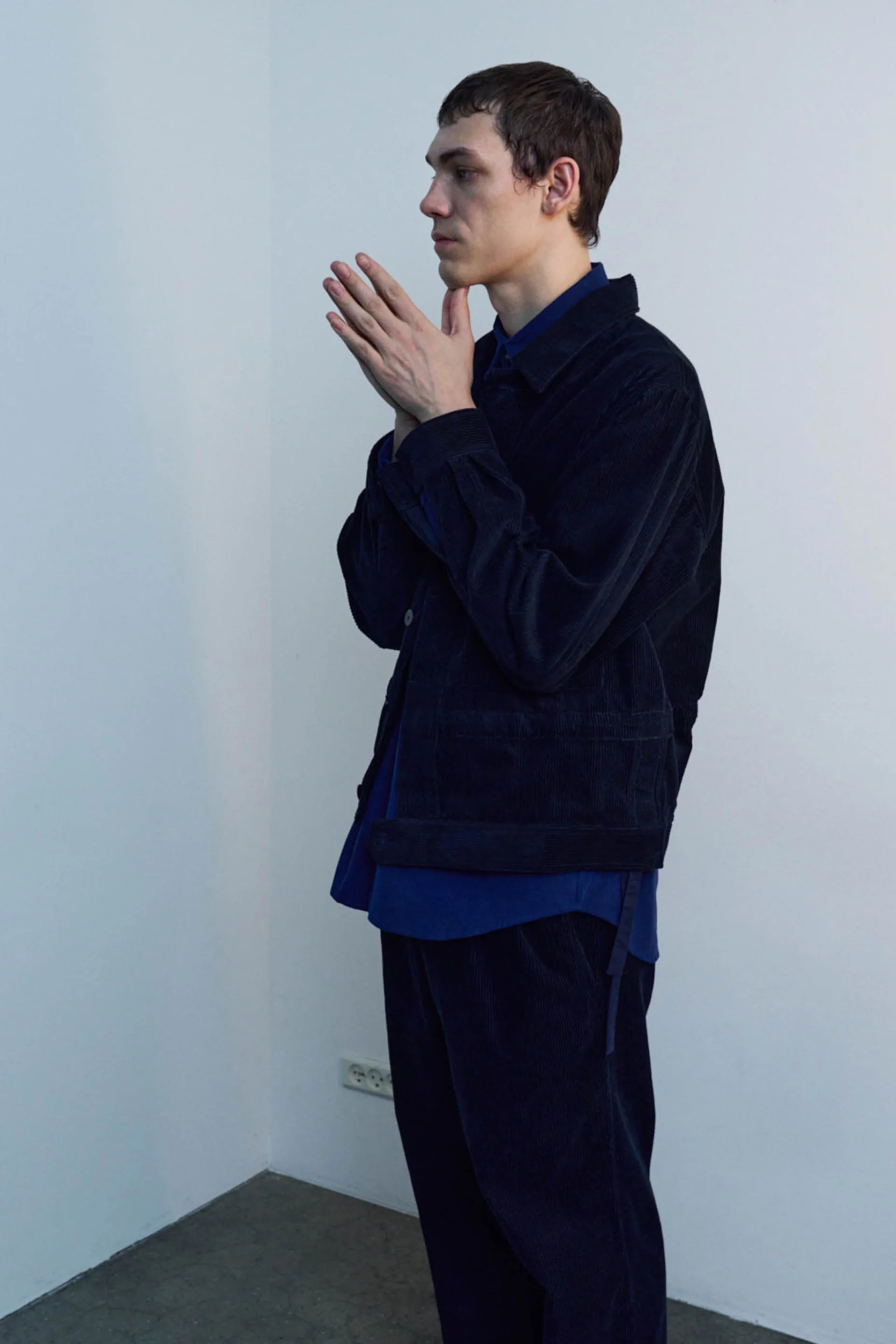 JAN MACHENHAUER MILO JACKET CORDUROY DARK INDIGO