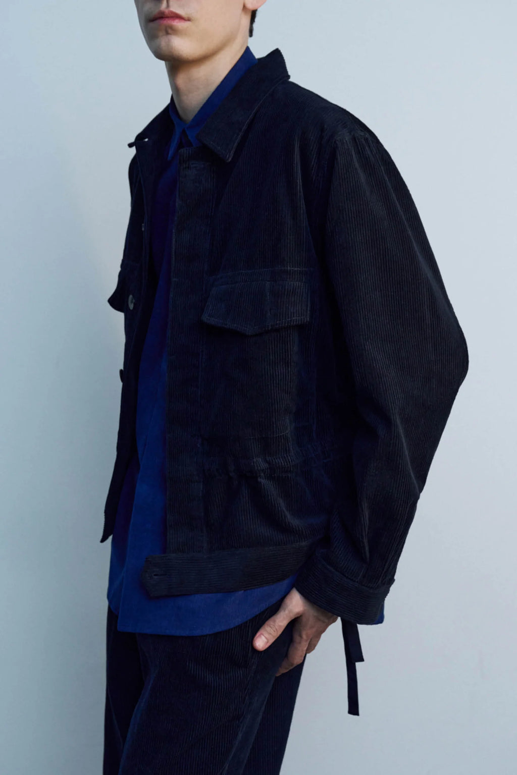 JAN MACHENHAUER MILO JACKET CORDUROY DARK INDIGO