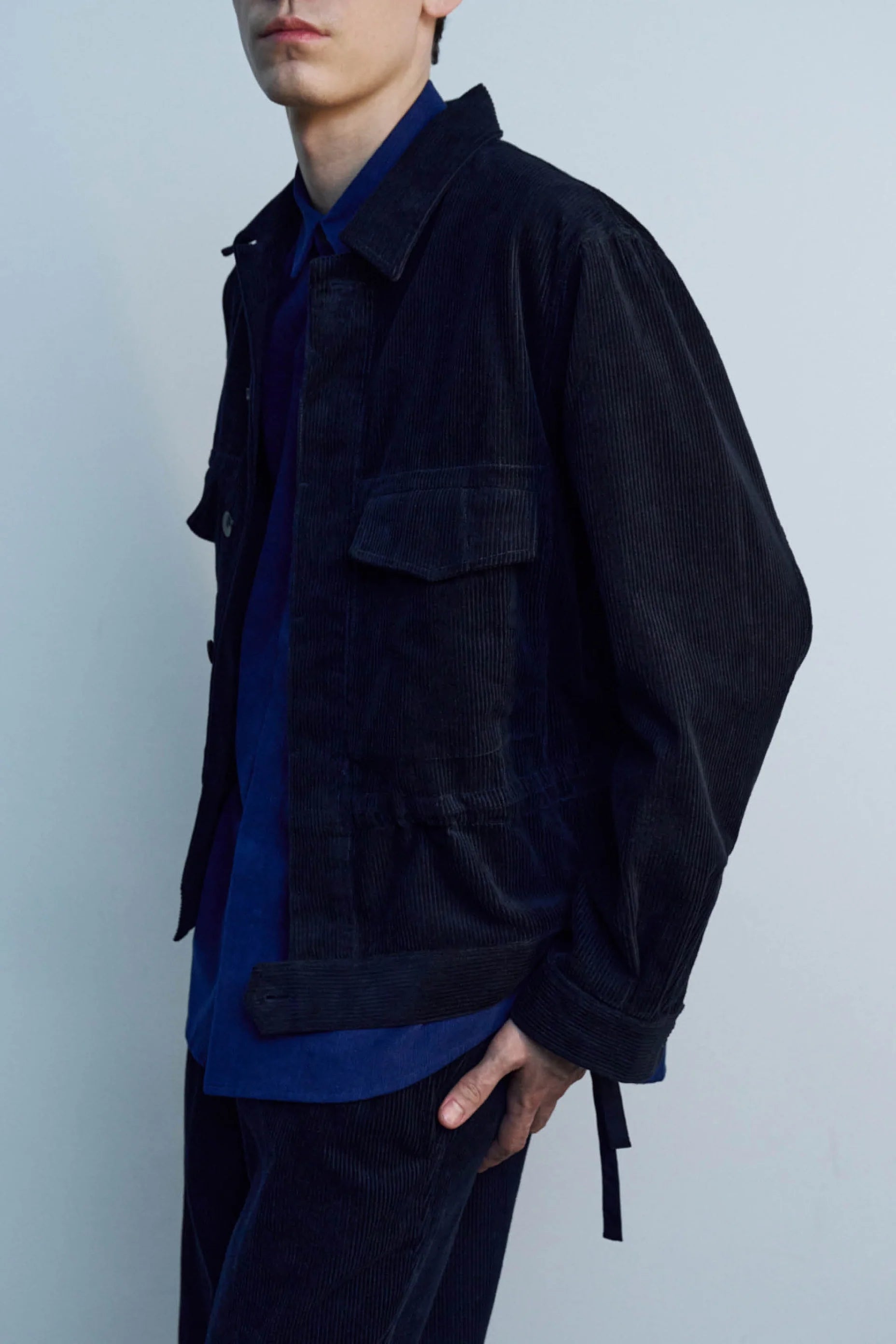 JAN MACHENHAUER MILO JACKET CORDUROY DARK INDIGO
