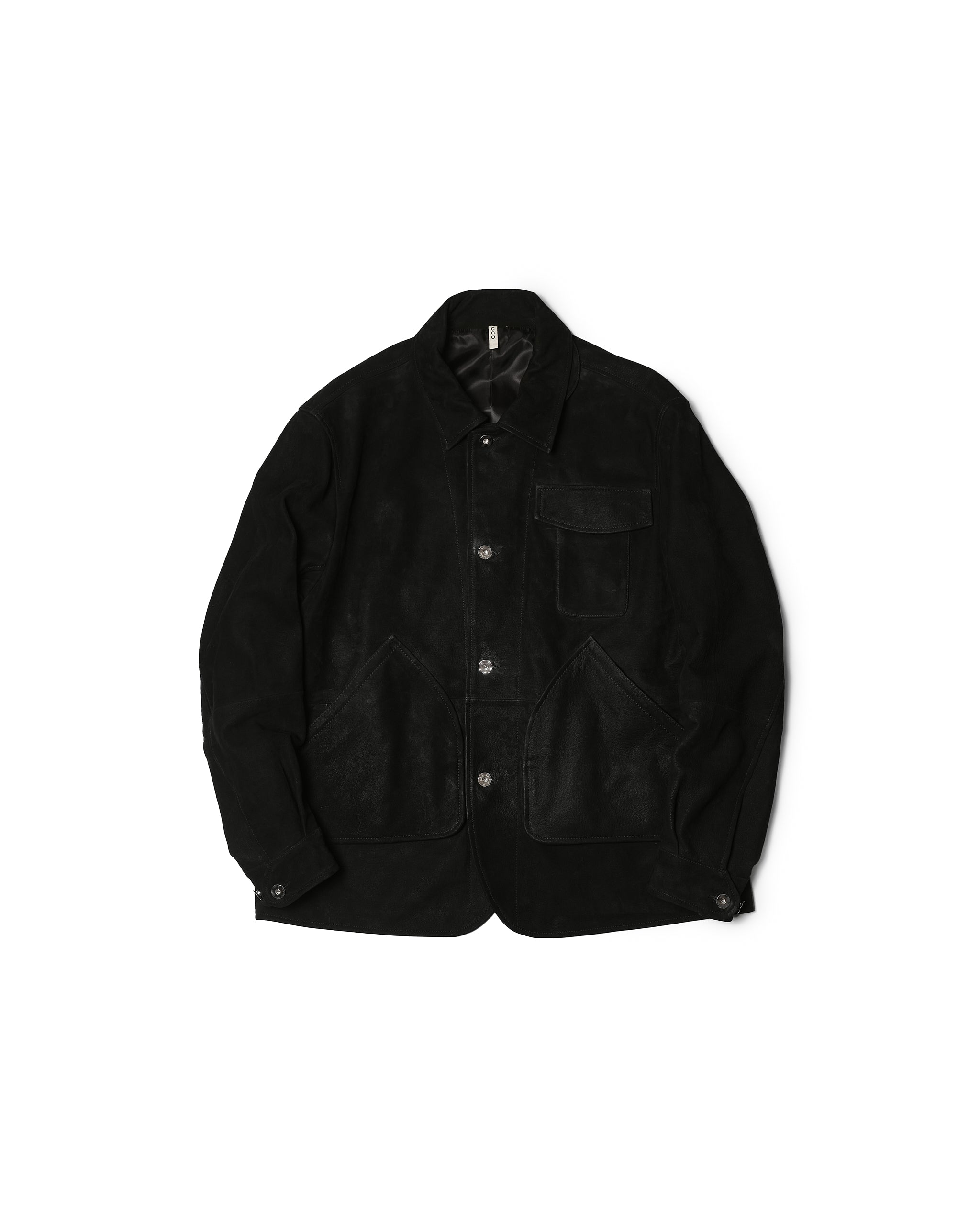 CCU LEATHER HUNTING JACKET NUBUCK BLACK