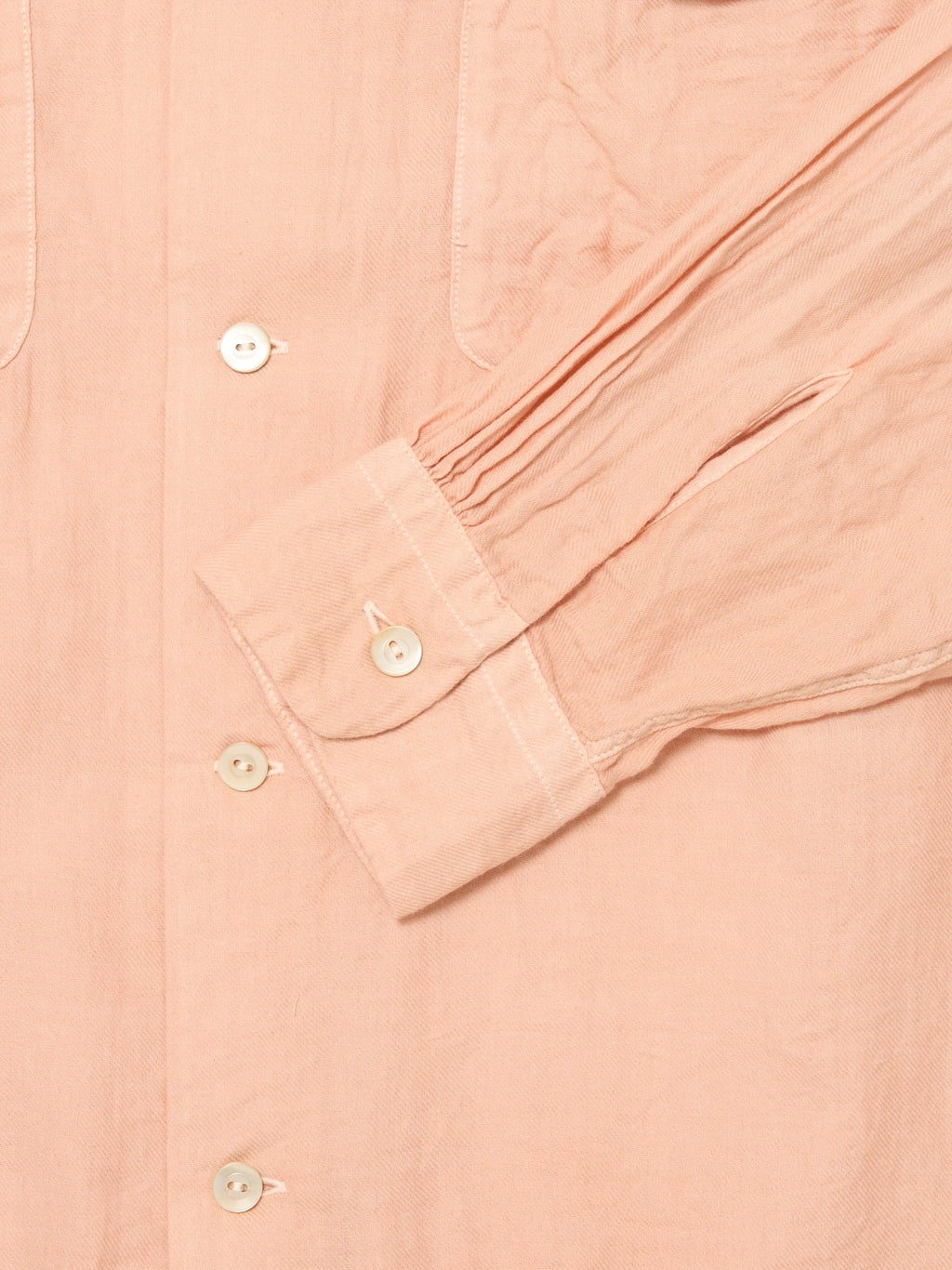 TAIGA TAKAHASHI LOT.101 OPEN COLLAR SHIRT SAKURA