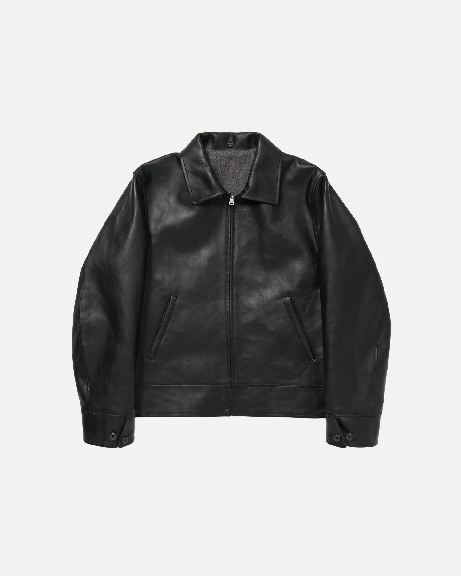 TAIGA TAKAHASHI LOT.802 COSSACK LEATHER JACKET BLACK