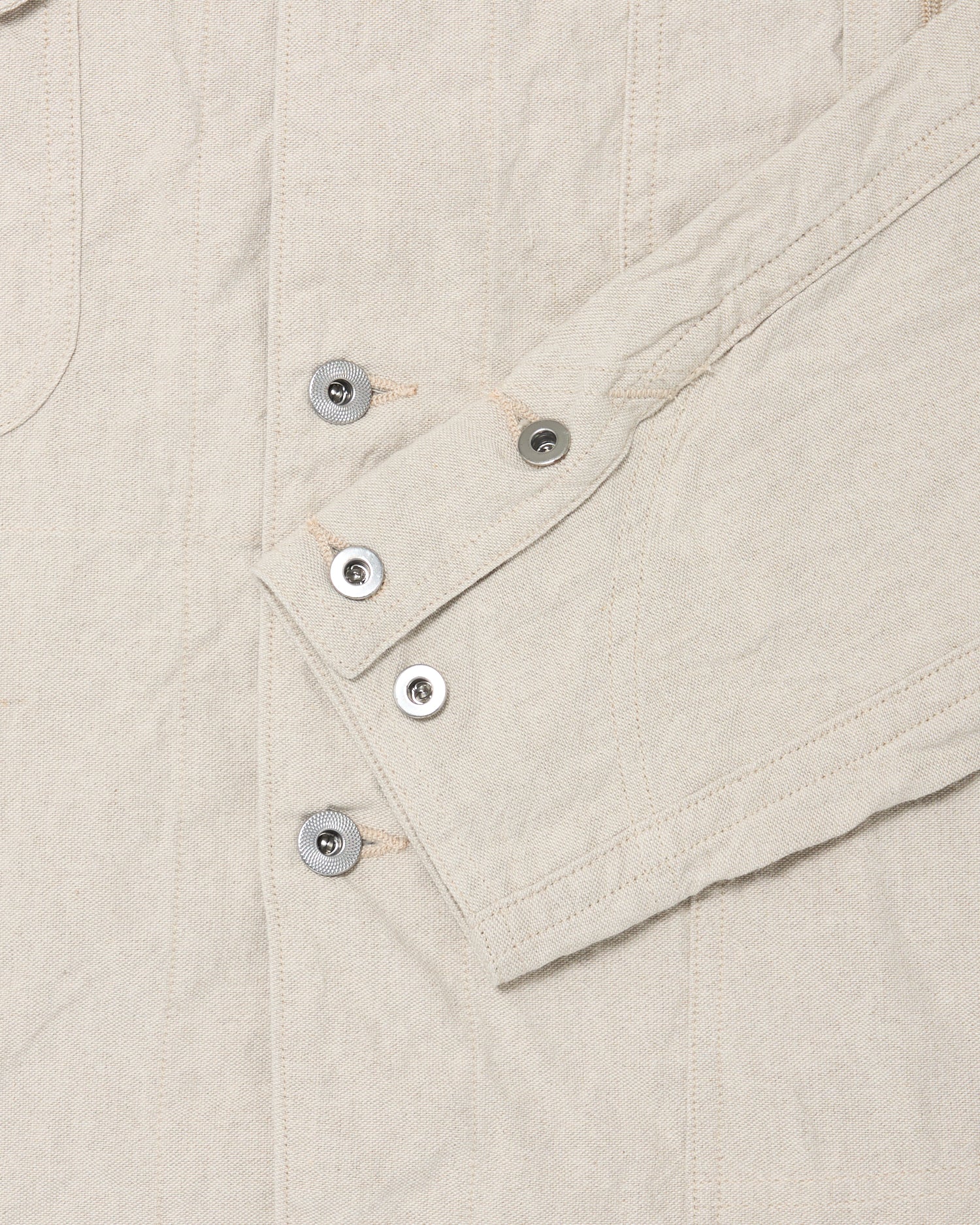 TAIGA TAKAHASHI LOT.328 COVERALL JACKET WITH CHINSTRAP IVORY