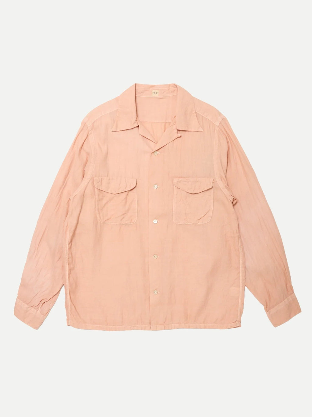 TAIGA TAKAHASHI LOT.101 OPEN COLLAR SHIRT SAKURA