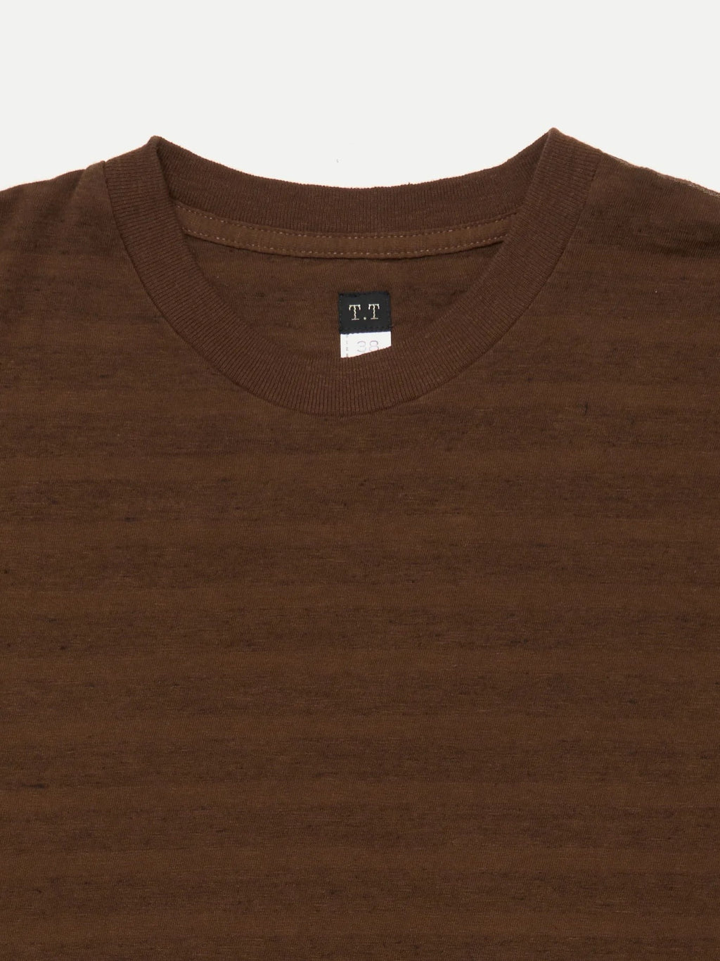 TAIGA TAKAHASHI LOT.617 BORDER TEE SHIRT BROWN