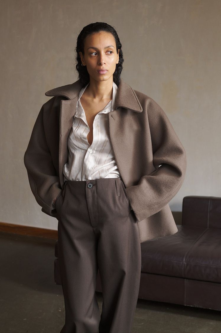 LEA BOBERG CHORE JACKET JAPANESE WOOL TAUPE