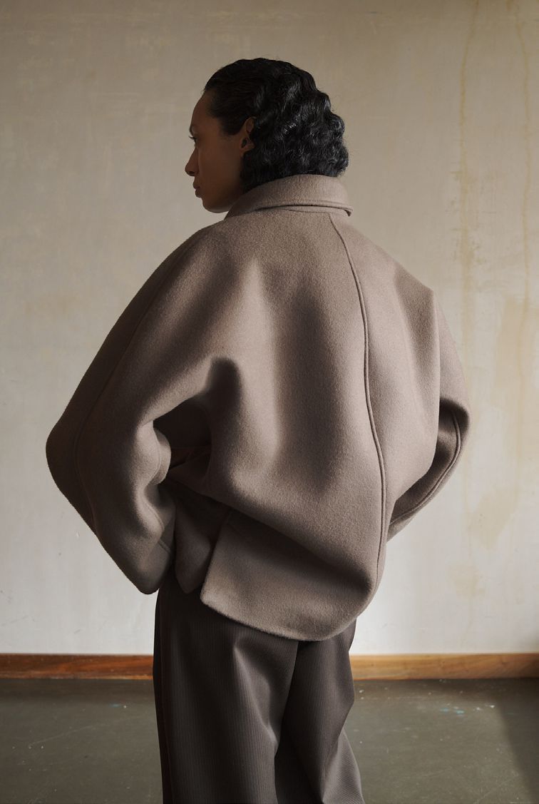 LEA BOBERG CHORE JACKET JAPANESE WOOL TAUPE